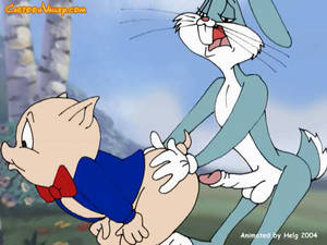 Cartoon Porn Bugs Bunny And Porky Pig - ... Tunes Honey Bunny gets double penetrated hard by cock and gets swollen  tits creamed for the first ...