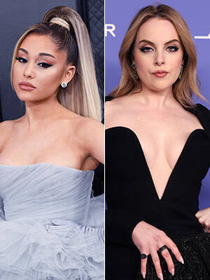 Elizabeth Gillies And Ariana Grande Porn - Ariana Grande and Liz Gillies Wear 'Showgirls' Halloween Costumes â€“  Hollywood Life