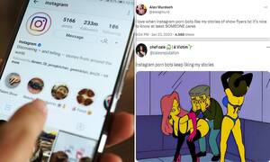 Forced Toy Porn Caption - Instagram users say 'porn bots' keep liking their Stories | Daily Mail  Online