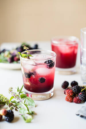 Emma Watson Gangbang Porn - Blackberry Kombucha Shrub Cocktail - Cafe Johnsonia