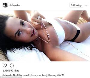 demi lovato anal sex - Demi Lovato used 'no filter, no edit' for bikini snap | Daily Mail Online