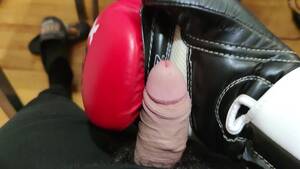 boxing glove handjob - Wearing my Pyjamas and Stroking Hard my Dick with a Boxing Glove (4k  Fetish) - Pornhub.com