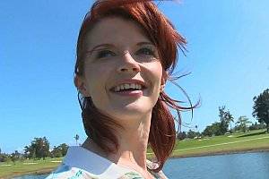 Drunk Redhead Porn - Golfing redhead MILF in action