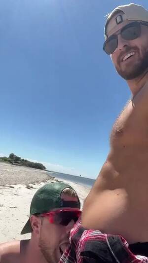 deep throat on the beach - Beach Blowjob Gay Public - ThisVid.com