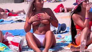dominican topless beach candid - Awesome Babes With Big Tits Caught At The Beach - Videosection.com