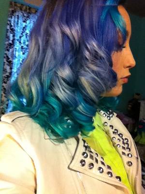 Cyan Hair Porn - Blue hair colors with cyan