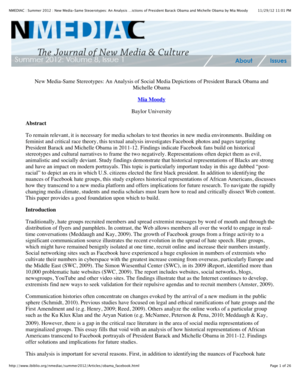 Michelle Obama Captions - PDF) New Media-Same Stereotypes: An Analysis of Social Media Depictions of  President Barack Obama and Michelle Obama