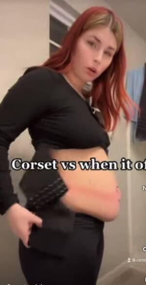 Fat Corsets Porn - Fat belly in corset - ThisVid.com