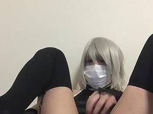 Japanese Cd - ... Japanese CD dildo ride and cum ...