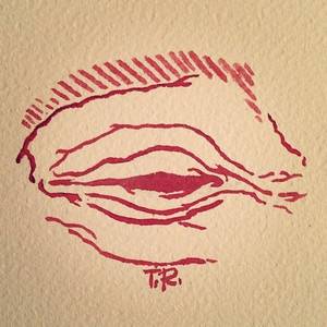 Erotic Pussy Art - #tonyrossi #red #paint #painting #art #artporn #artsy #arterotica