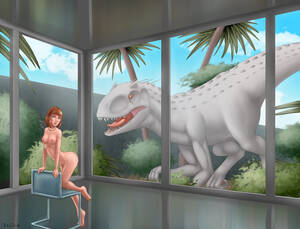 cartoon dinosaurs nude - Jurassic World: Claire by Uselessboy