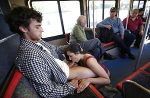 blowjob public bus - Public Bus Blowjob Porn Pics & Naked Photos - PornPics.com