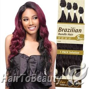Brazilian Hair Short Women Porn - Outre Batik Duo Synthetic Hair Weave BRAZILIAN BUNDLE HAIR 5PC (18/20/20