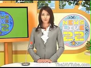 japanese newsreader orgasm - Japanese news reporter Maki Hojo getting a bukkake and worked out hard on  TV - XNXX.COM