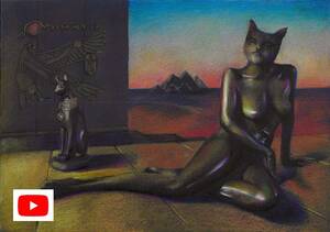 Bast Egyptian Goddess Porn - Bastet â€“ 01-01-19â€‹ - Corne Akkers Art