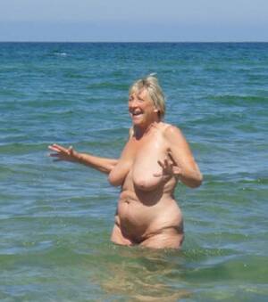 granny sex on beach - Naked old beach granny reacts to the cold water! Look at that beautiful  belly and breasts!Meet senior sex partners here! Tumblr Porn