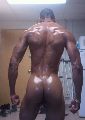 big black people nude - Sexy black man's naked behind