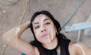 mexican cum facials - Sexy cumshot facial on Mexican lady - Cum Face GeneratorCum Face Generator