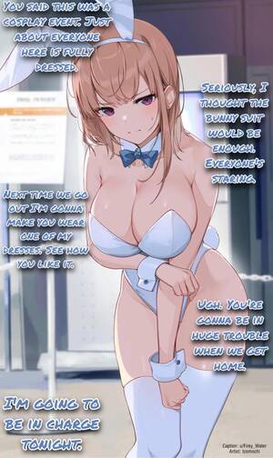 anime girls hentai caption - Going out in a bunny girl outfit. [Exhibitionism] [Teasing] [Implied Sex] :  r/hentaicaptions
