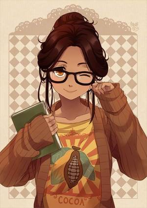 cartoon asian girls glasses nude - anime girl with brown hair and glasses - ÐŸÐ¾Ð¸ÑÐº Ð² Google