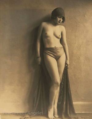 1920s erotica - John DeMirjian Photo, posed standing female figure, 1920s