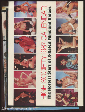 Calendar - HIGH SOCIETY - SET OF SIX CALENDARS - PORN STARS, SEX SYMBOLS, CELEBRITIES  UNDER SURVEILLANCE, CELEBRITY BEACH CALENDAR, CELEBRITY SMUT