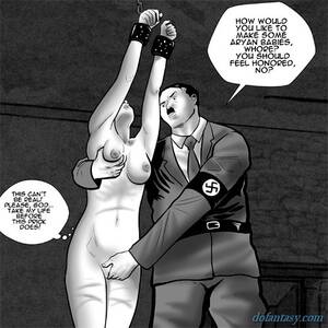 Bondage Nazi Porn - Horny Nazi slaps a blondie and sticks - BDSM Art Collection - Pic 2