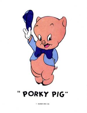 Cartoon Porn Bugs Bunny And Porky Pig - porky pig | porky pig warner brothers cartoon animation print 1971