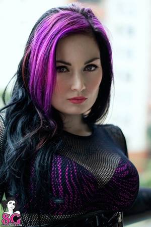 Black Purple Hair Porn - Purple highlights
