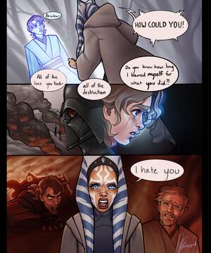 luke skywalker cartoon porn - All 5 pages of my comic about Ahsoka and Luke meeting : r/StarWars