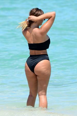 anal escorts miami fl - ANASTASIA KVITKO in Bikini at a Beach in Miami 08/14/2017