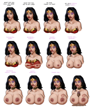 Funny Wonder Woman Porn - Wonder Woman Bimbofication by 10DSketches - Hentai Foundry
