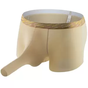 huge soft cock nude beach - Long Elephant Nose Boxer Briefs Soft Ice Silk Underwear Sexy Men Boxers  Shorts Mesh Breathable Cock Sleeve Porn Knickers - Boxers - AliExpress