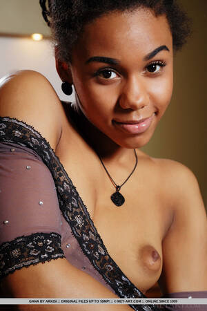 exotic ebony boobs - Exotic ebony Gana in sheer lingerie spreading ass & flaunting bald snatch -  PornPics.com