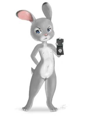 Judy Hopps Sexy Naked Solo - e621 2015 anthro badge blue_eyes casual_nudity cub digital_media_(artwork)  disney female flat_chested fur grey_fur