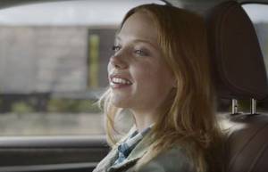 Megan Easton Porn - Red hair actress Megan Easton in Subaru Outback commercial boxcar train |  Theâ€¦