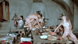 banquet orgy - Anal orgy at medieval banquet with wild double penetration | MMM100