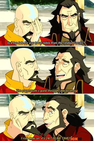 Jinora Bumi Porn - Legend of Korra I could see Bumi from ATLA being like him when he was that  age