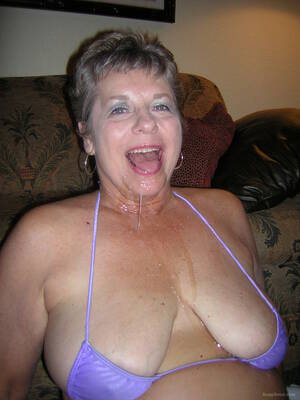 my granny cum on tits - Big tit granny loves cock and cum