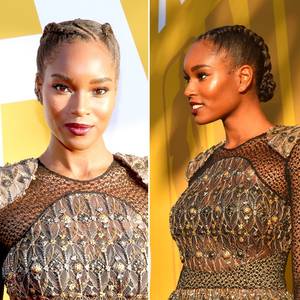 80s Porn Black Corn Rows - Braided Bun