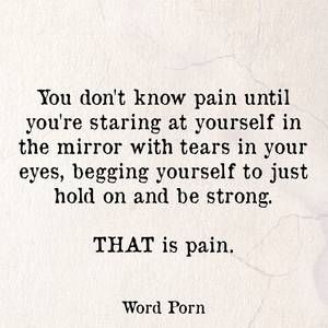 hard deep pain - PAIN quote | Word Porn More