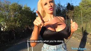 monster tits in public - Public Agent : Monster Boobs Brit MILF Fucked Outdoors