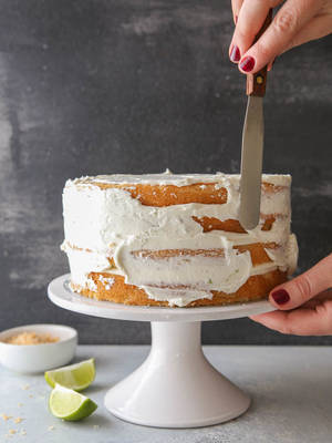 Cake Punch Porn - Coconut Lime Layer Cake from completelydelicious.com