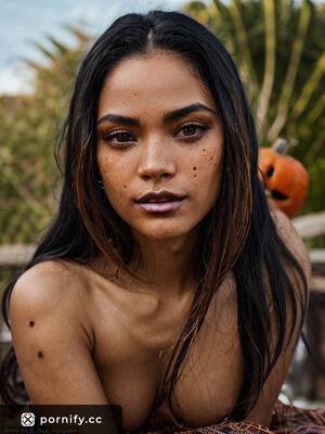 Black Vampire Porn - Sultry Vampire Babe with Big Round Boobs and Messy Black Hair - Hardcore  Outdoor Photo Shoot | Pornify â€“ Free PremiumÂ® AI Porn