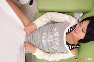 japanese whore sucks - Cute looking Japanese slut sucks a big dick