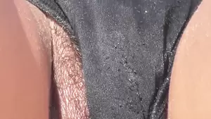 Cum Pussy Slip - Pussy Slip While Laying Out In Public | xHamster