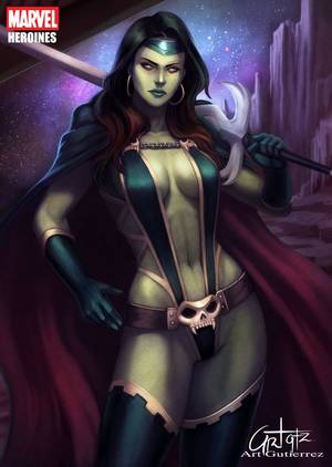 Guardians Of The Galaxy Anime Porn - Gamora by ArTGutierrez.deviantart.com on @deviantART