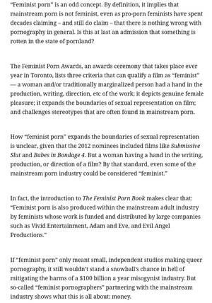 Feminist Adult Porn - bUt wHaT aBoUt FeMiNiSt PoRn?:-) : r/Feminism