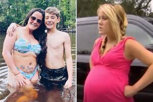 mom and teen boy - Teen Mom fans horrified after Jenelle Evans makes 'strange' claim about her  pregnancy with son Jace, now 12 | The US Sun