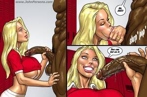 black blonde hentai porn - 2 Hot Blondes Bet On Big Black Cocks -.. - Hentai Comics